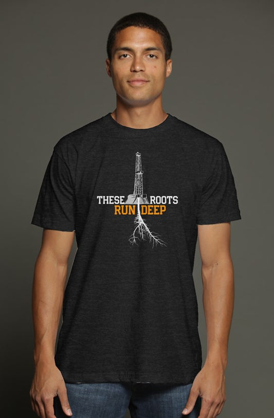 Roots triblend t shirt charcoal