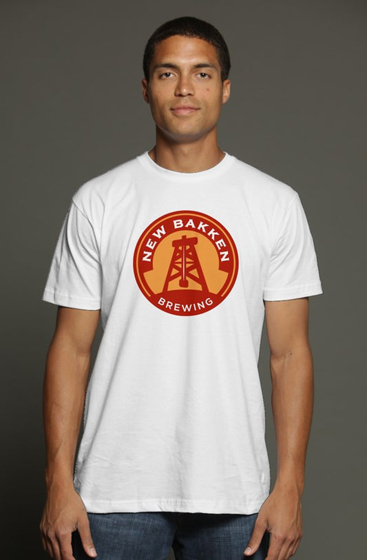 New Bakken triblend t shirt white