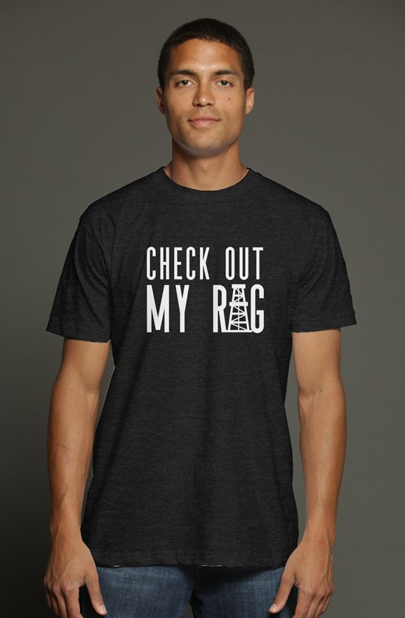 Check Out My Rig triblend t shirt charcoal
