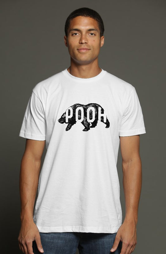 POOH Bear triblend t shirt white