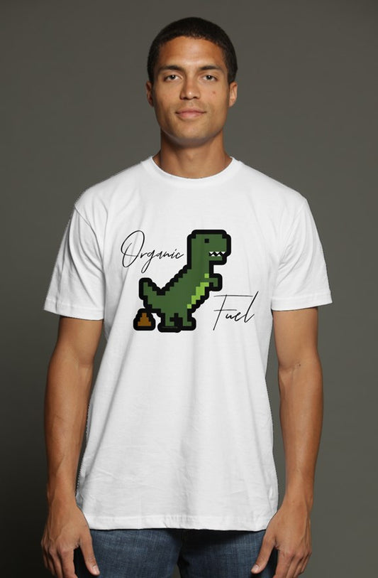 Organic Fuel triblend t shirt white