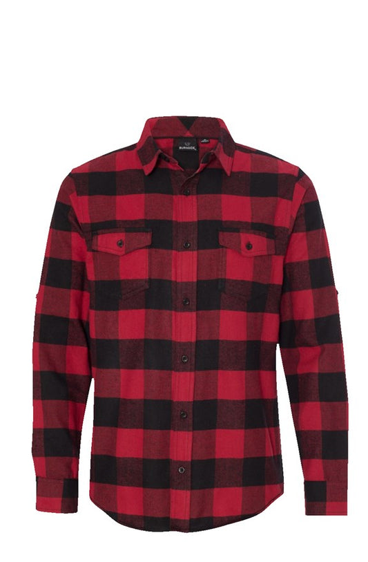 Octane Long Sleeve Flannel Red And Black
