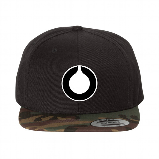 Octane "O" Patch Black Camo Snapback